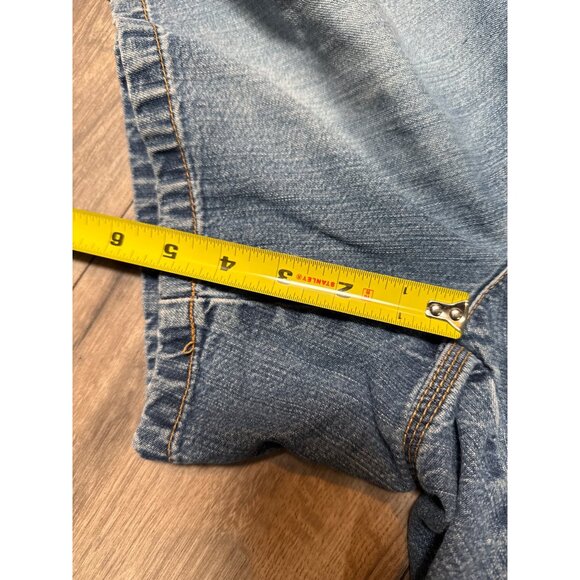 Old Navy Womens 10 Denim Mid-Rise Blue Jean Shorts With Elastic Waist & Pockets - Picture 5 of 9